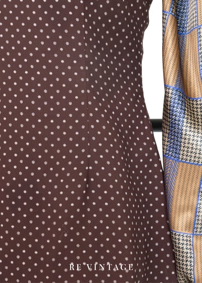 Mini 小花巧克力色吊帶短洋裝8