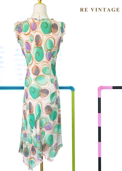 奇幻冒險 - 迷幻漩渦隨性塗鴉洋裝11