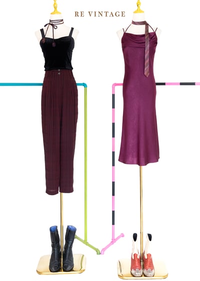 必備單品 - 黑絨布小背心2