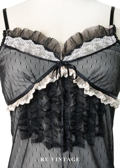 惡女羅曼史波點蕾絲細肩帶背心3