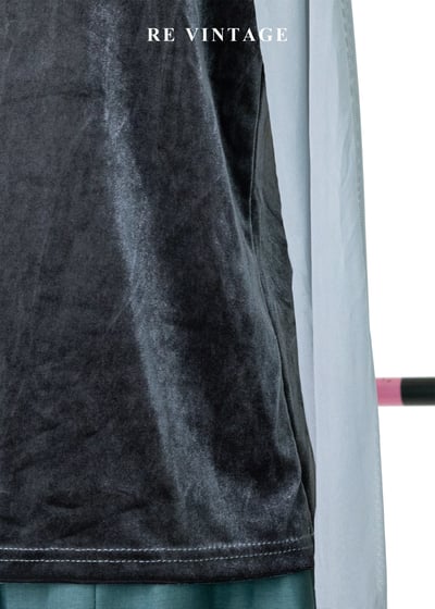 華麗雙拼接絨布上衣9