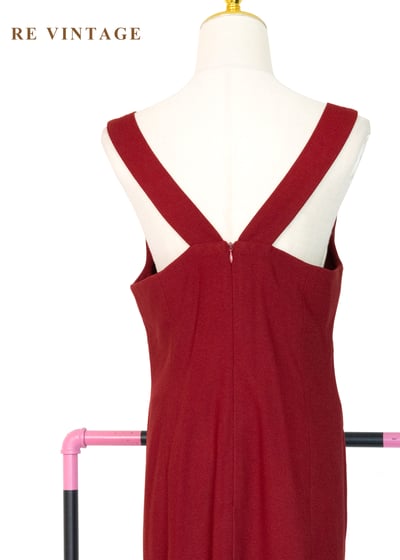 Lipstick 方領優雅剪裁長洋裝11