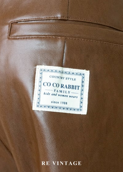 沙漠裡的玫瑰皮革長褲（28”）13