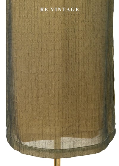 輕黑紗覆著黃光長裙（28"）4