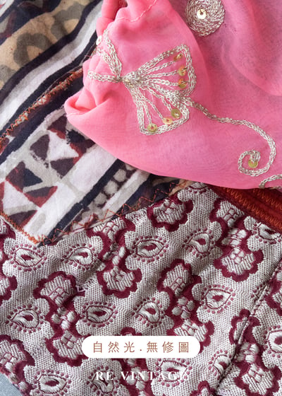 『歐洲寶貝』泰姬瑪哈的落日異國圖騰雪紡刺繡背心19