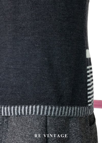 黑白間變奏曲幾合針織背心9