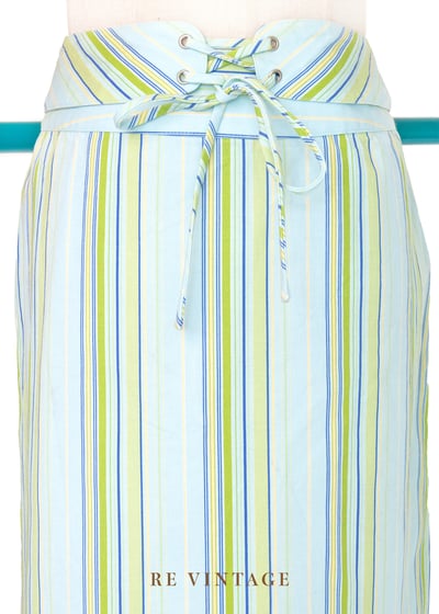 薄荷糖線條及膝裙裙（26"）3