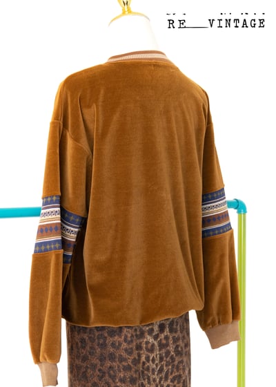 泰迪熊黃棕色圖騰套頭上衣3