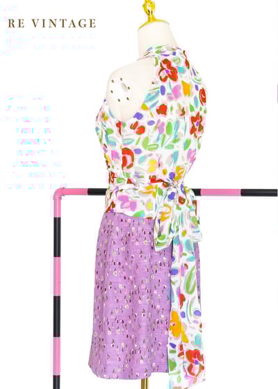 Rainbow Floral 削肩可愛上衣11