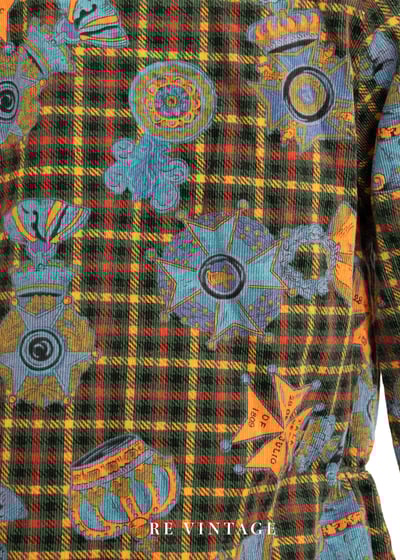 國王皇冠深綠色燈芯絨上衣15