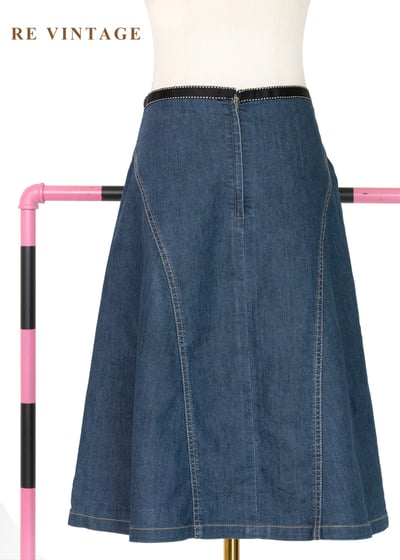 甜蜜玫瑰愛心刺繡丹寧短裙（27"）8