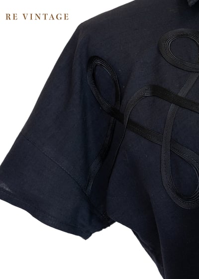 音符跳動黑色短版上衣6