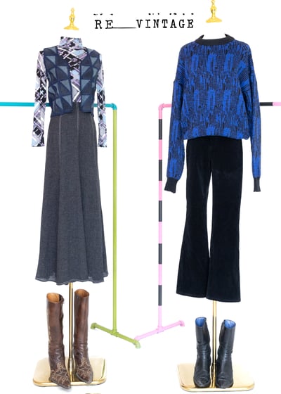 美少女愛心燈芯絨黑色長褲2