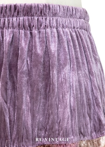 暈染金屬光層次絨布長裙（25-34"）5