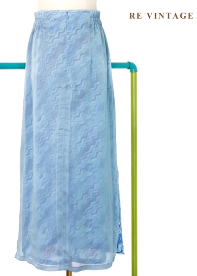 透明水紋霧藍長裙（27-29"）8