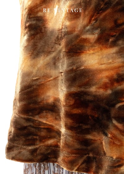 橘金色の皺褶紋路絨布上衣10