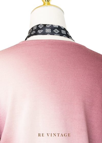 Fuchsia Pink 斜紋漸層薄款針織毛衣7