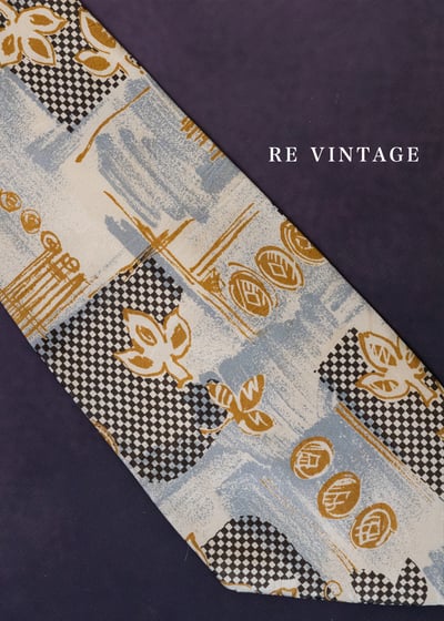 畫冊拼貼手繪花朵色塊領帶10