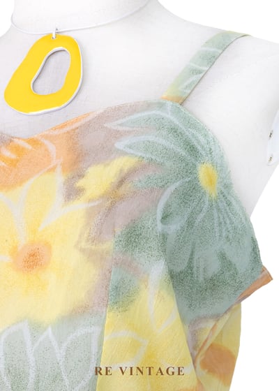 夏日午後印象派花朵背心5