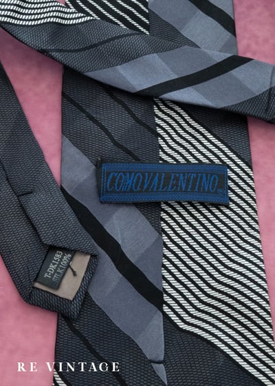 夜色分割灰黑色領帶3