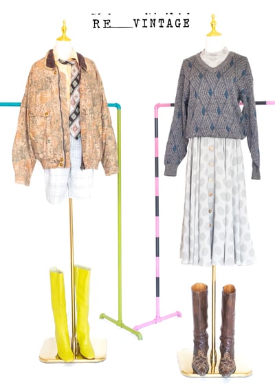 淺灰小格紋西裝短褲3