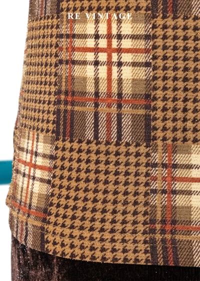 時光棋盤英倫復古千鳥格紋背心9