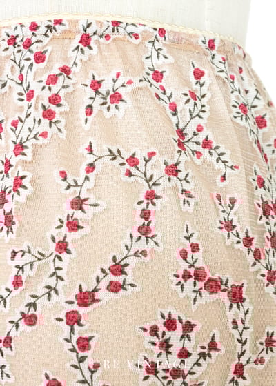 Ivory Cream  迷你玫瑰花及膝短裙（20-30"）4