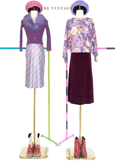 Purple Orchid 花朵盛開毛衣2