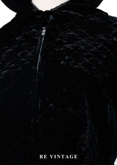 質感單品 - 沈黑菱格紋絨布迷你洋裝9