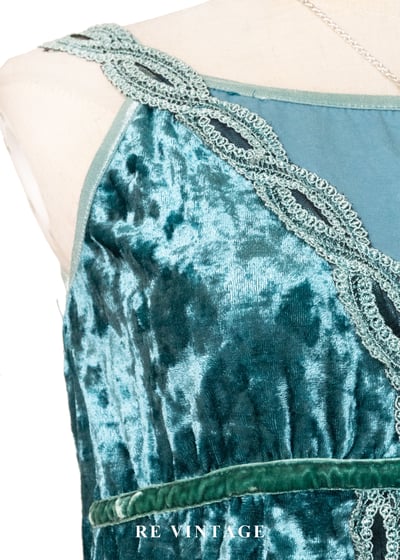 地中海晨曦 - 交錯肩帶絨布細肩帶背心4