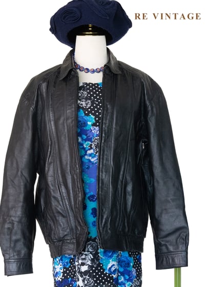 質感單品 -帥氣魔女黑皮革外套1