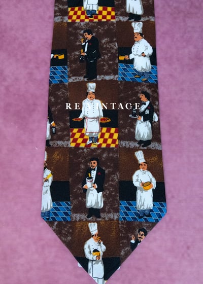 主廚的秘密餐桌工作職人印花領帶3