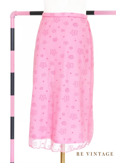 奧莉薇戀愛中小花中長裙（26")5