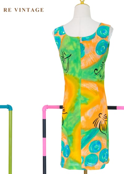 濃烈陽光顏料手繪筆觸洋裝12