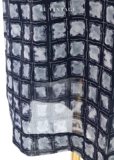 灰黑色格紋雪紡寬版長褲（24-27")10