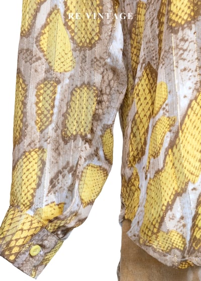 金色獵影 - 蟒紋透感長袖襯衫4