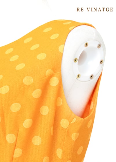 Neon Orange 點點長洋裝9