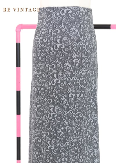 韓國製 - 石灰色漂亮印花紋路長裙（28-32"）3