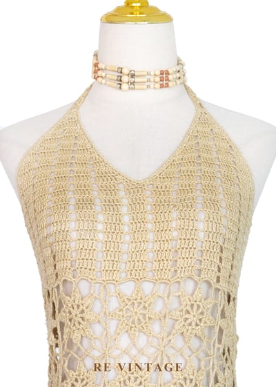 密沙花編織繞頸背心3