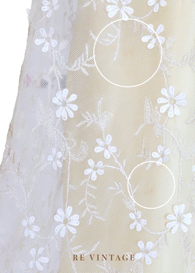 法式金光花語刺繡透膚洋裝16