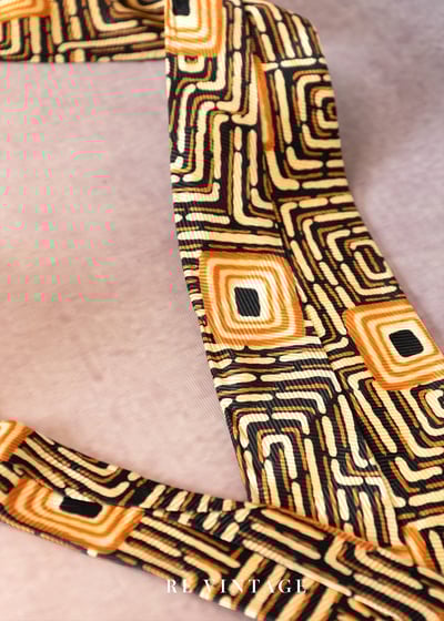 Orange Infinite Square 美領帶6