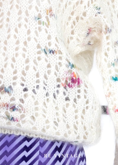 彩虹here and there 可愛白色毛衣11