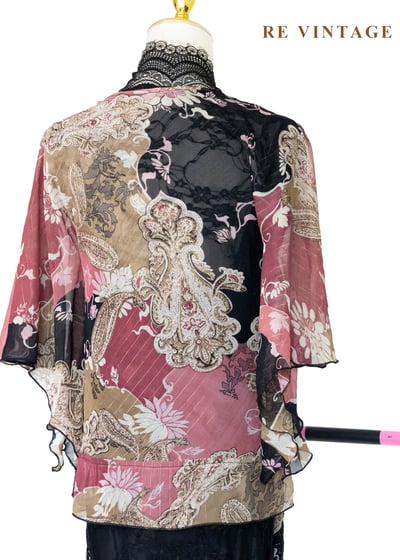 浮世漫遊 - 乾燥玫瑰色圖騰上衣10