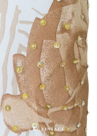 斑馬紋底荒漠玫瑰長洋裝8