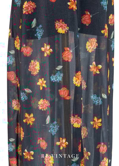 鮮明奪目繁花長裙（28"）11