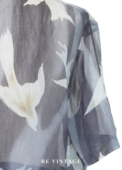 套裝上衣 - 煙雨霧色裡的飛鳥上衣12
