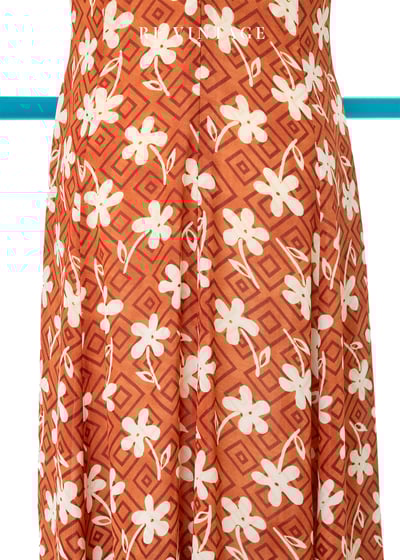 Orange juice 白色小花長洋裝9