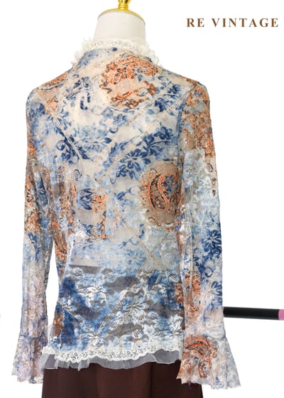 維多利亞繁花蕾絲邊罩衫10