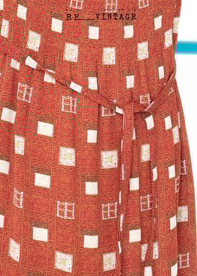 酒紅色小格紋甜美洋裝10