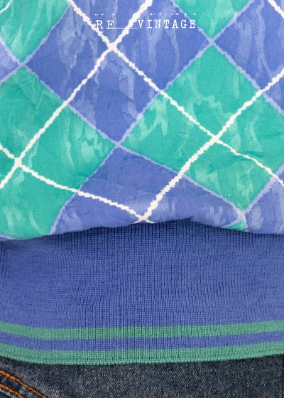 『紐約寶物』藍綠色菱格雙排釦超美上衣8